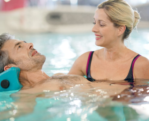 physical therapy in pool