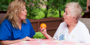 speech therapy for stroke patient
